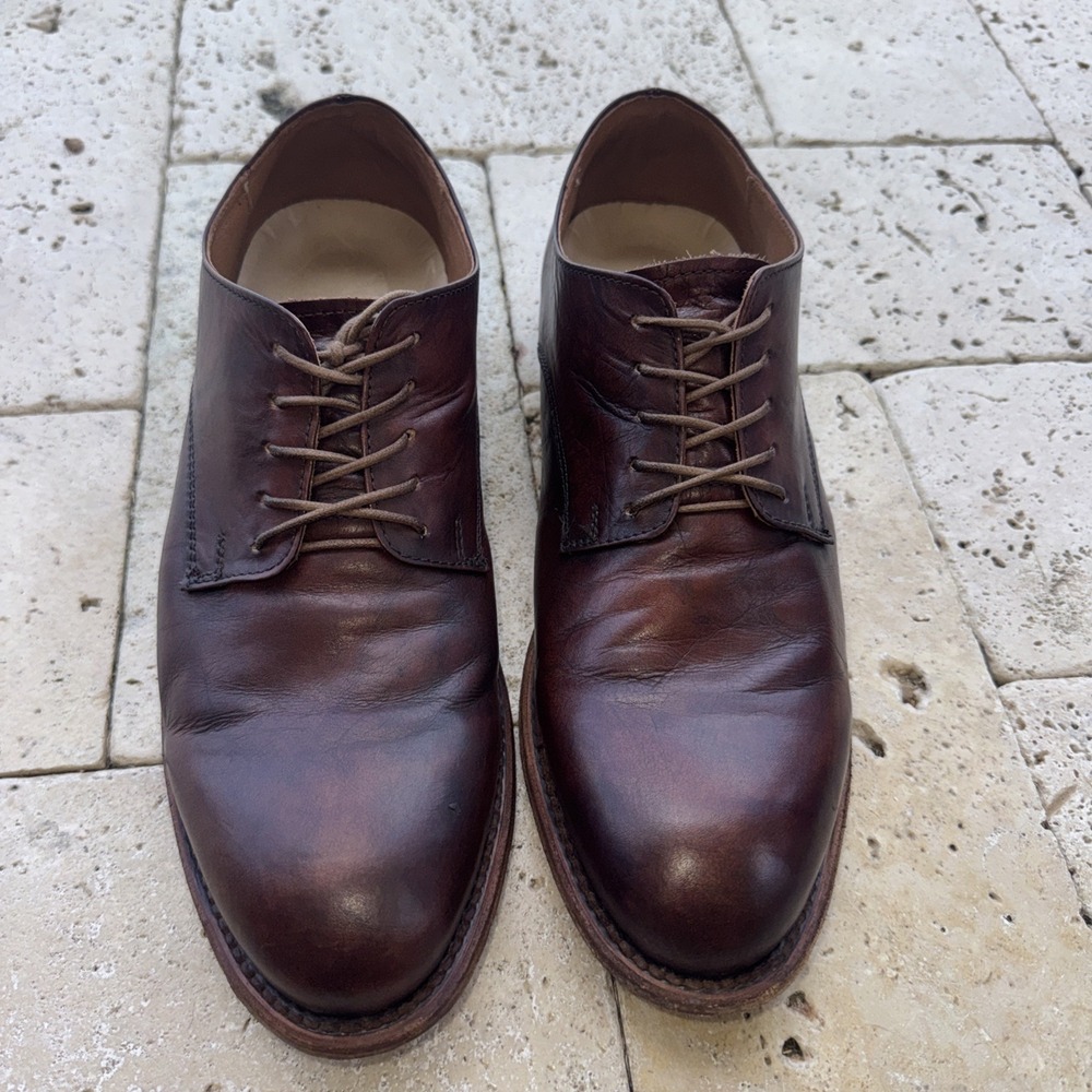 Freebird Mens Sloane Oxford Size 11 Leather Dress Shoes Brown